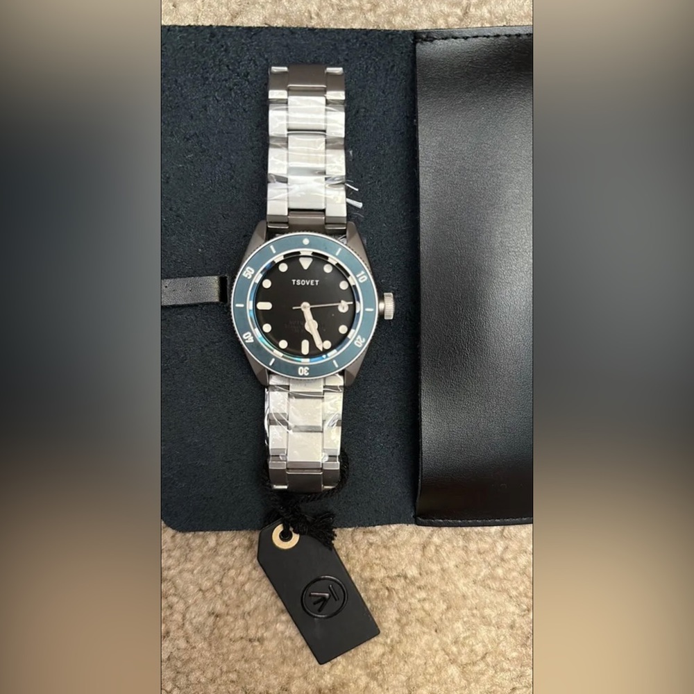 Automatic Tsovet Global Explorer BLUE w/ Black Dial, Dive Watch
